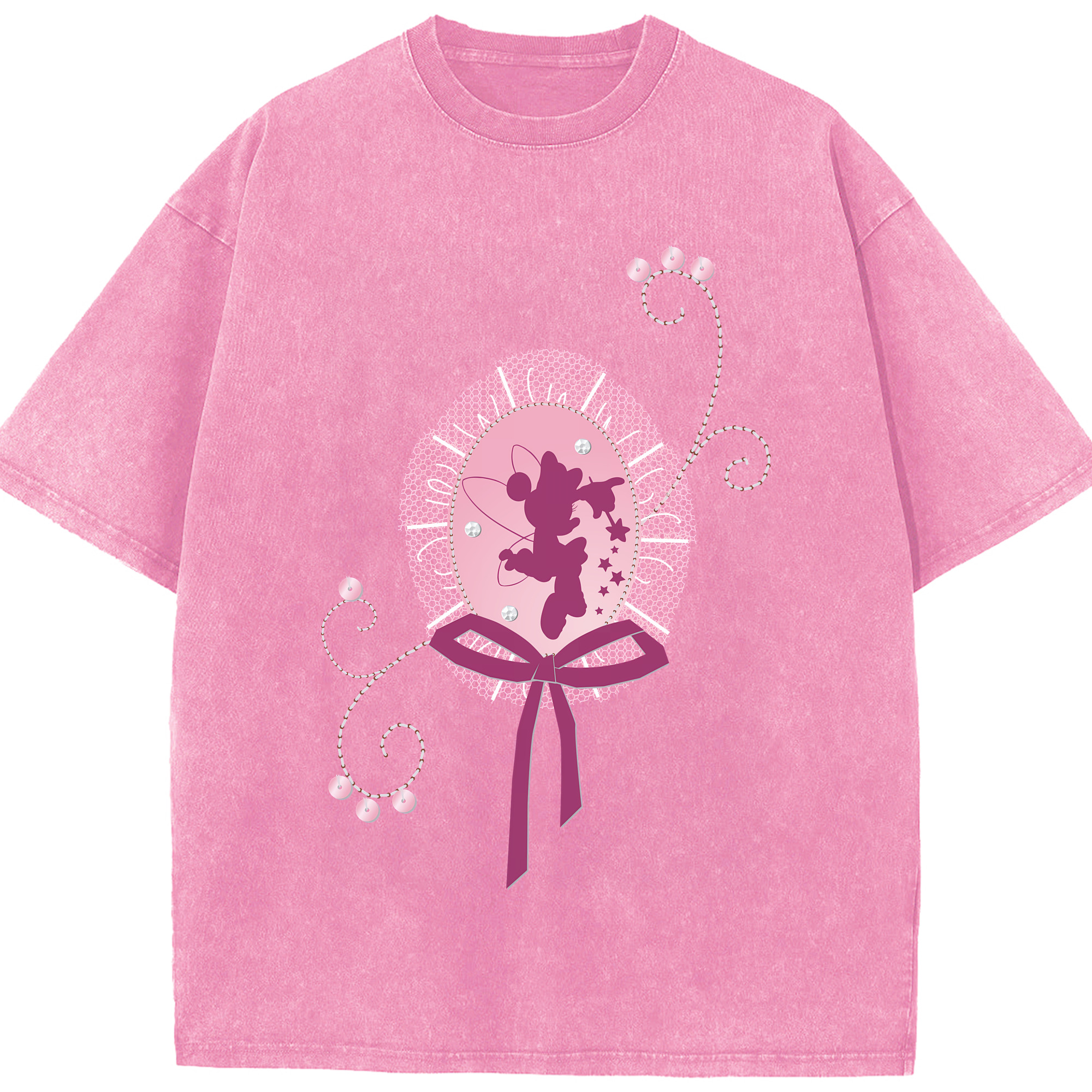 （画像用） ミッキーマウス Mickey Mouse 綿100% ヴィンテージ風 半袖Tシャツ（フロントプリント）